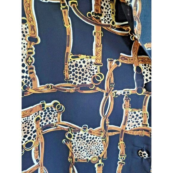 Beverly Rose USA Size 4X Short Sleeve Button Front Tunic Shirt‎ Animal World NWT - Picture 2 of 6